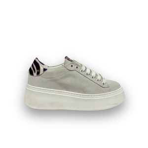 Sneaker scamosciata Ghiaccio Zebrato con Suola Bianca – Ghiaccio Zebrato ART.20