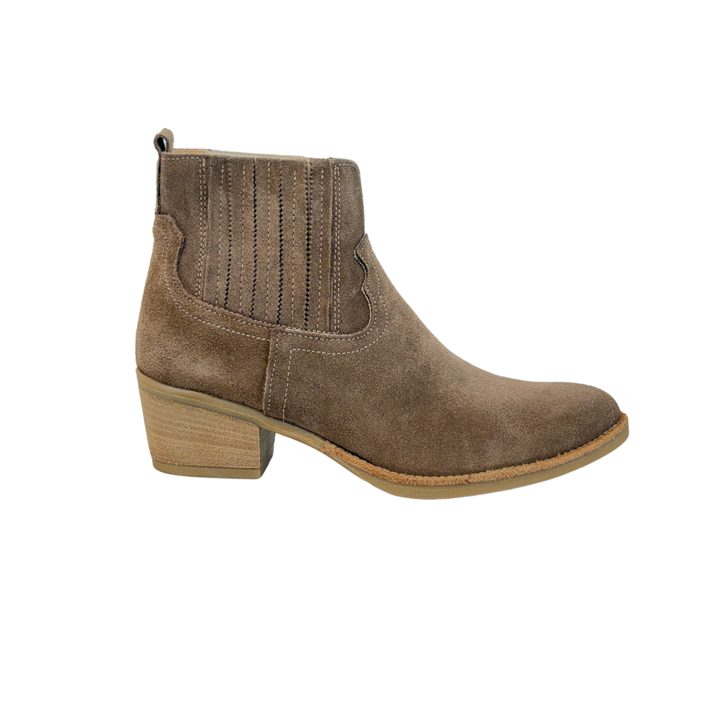 Stivaletto Texano in Camoscio – Taupe ART.8