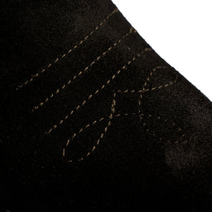 Stivale Texano in Camoscio Verde con Frange – Verde