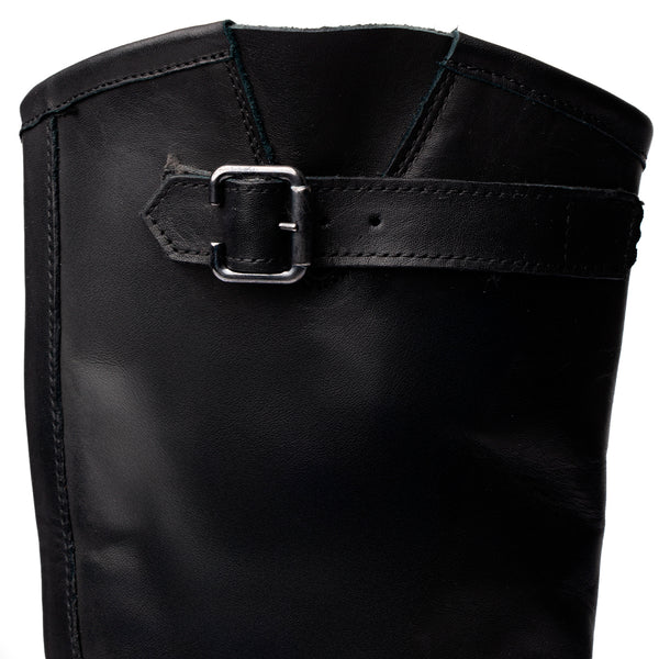 Stivale Biker con Doppia Fibbia – Nero