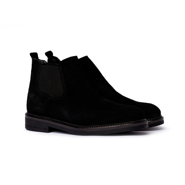 Chelsea Boot in Camoscio – Nero. Art.757