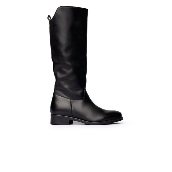 Stivale Classico Nero in Pelle Morbida – Nero