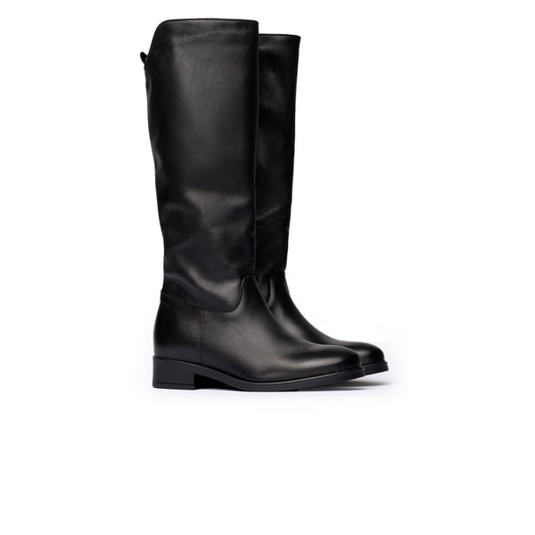 Stivale Classico Nero in Pelle Morbida – Nero