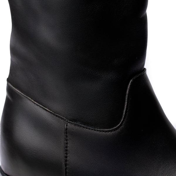 Stivale Classico Nero in Pelle Morbida – Nero