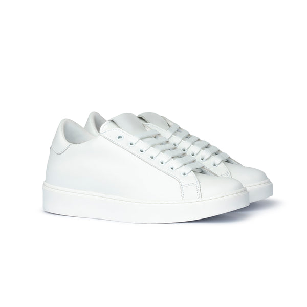 Sneaker in pelle bianca Uomo