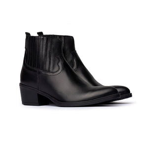 Stivaletti Texani in Pelle Nera – Nero