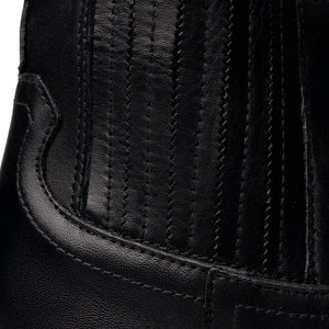 Stivaletti Texani in Pelle Nera – Nero