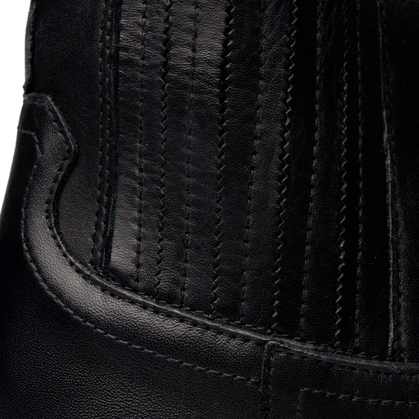 Stivaletti Texani in Pelle Nera – Nero
