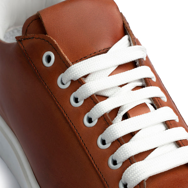 Sneaker in pelle marrone Uomo