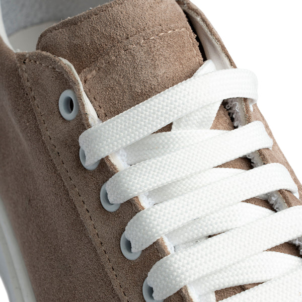 Sneaker in suede taupe Uomo
