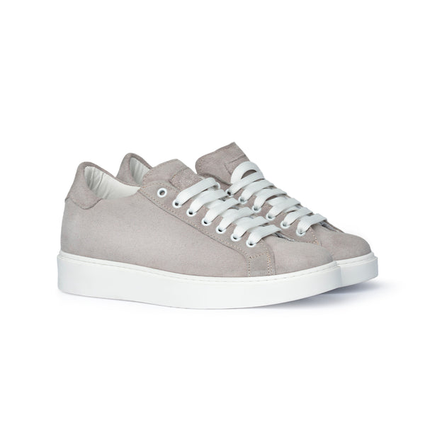 Sneaker in suede grigio chiaro Uomo