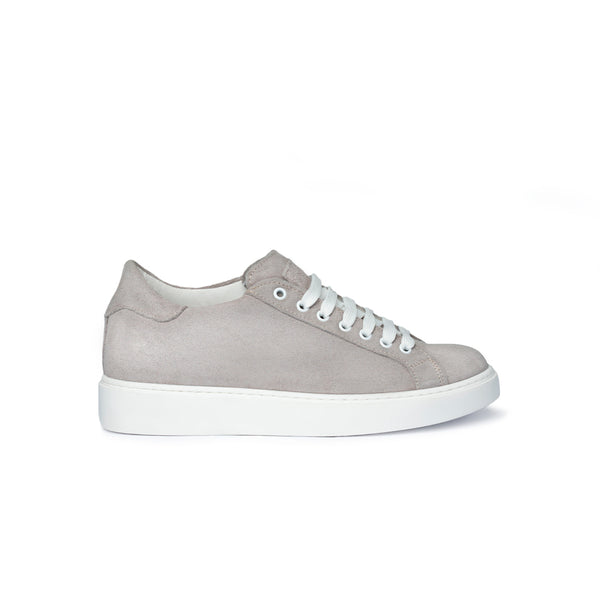 Sneaker in suede grigio chiaro Uomo