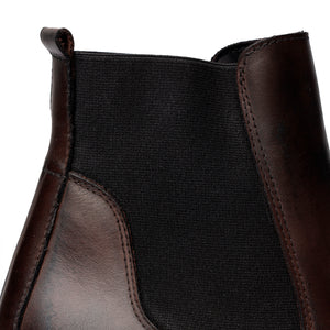 Stivaletto Chelsea in pelle marrone