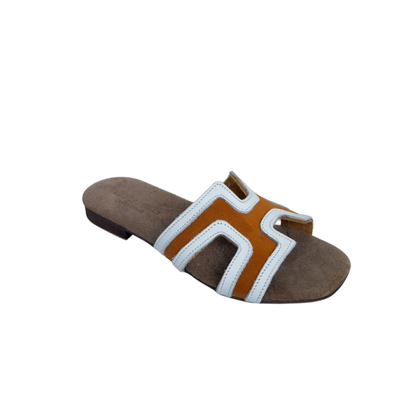 Sandalo H Bicolore - Arancione bianco ART 7