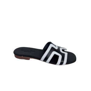Sandalo H Bicolore - Nero bianco ART 7