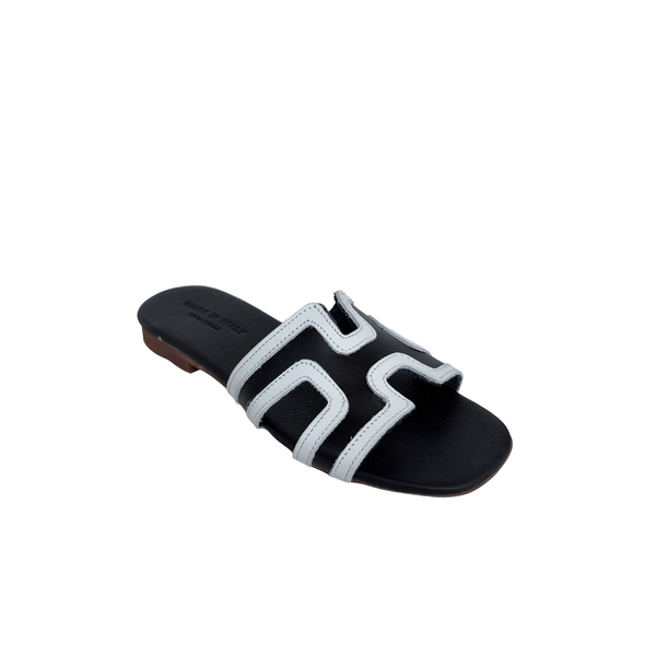 Sandalo H Bicolore - Nero bianco ART 7