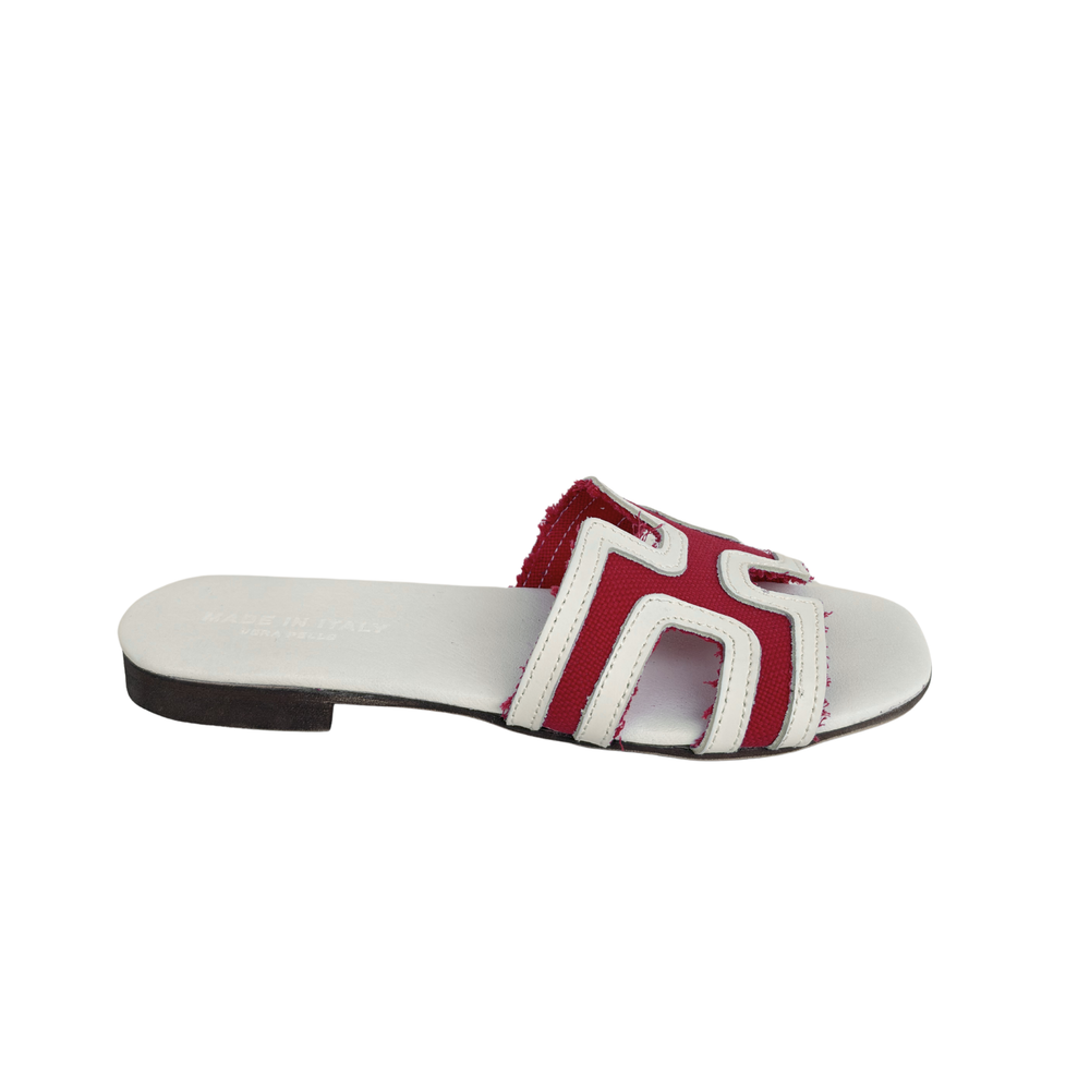 Sandalo H Bicolore - Rosso bianco ART 7