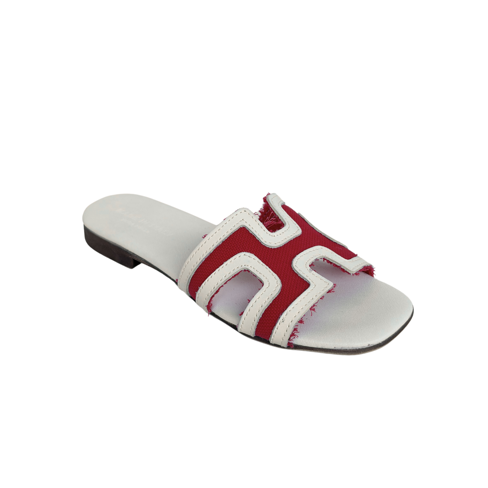 Sandalo H Bicolore - Rosso bianco ART 7