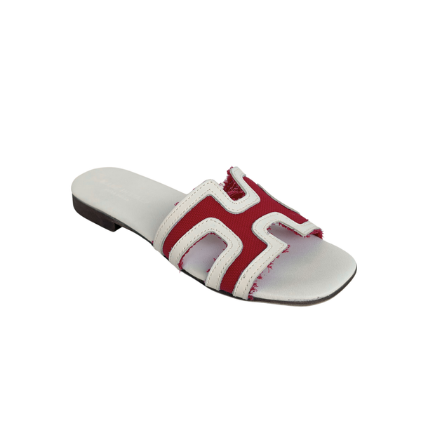 Sandalo H Bicolore - Rosso bianco ART 7