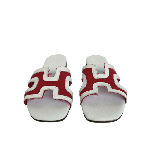 Sandalo H Bicolore - Rosso bianco ART 7