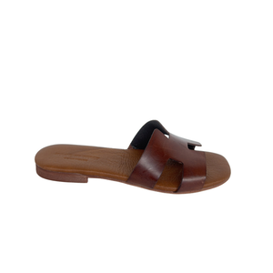 Sandalo H Monocolore - Marrone ART 3