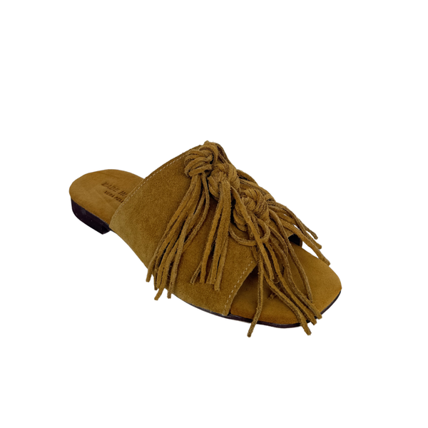 Ciabatta Donna in Camoscio con Frange – SENAPE ART 8