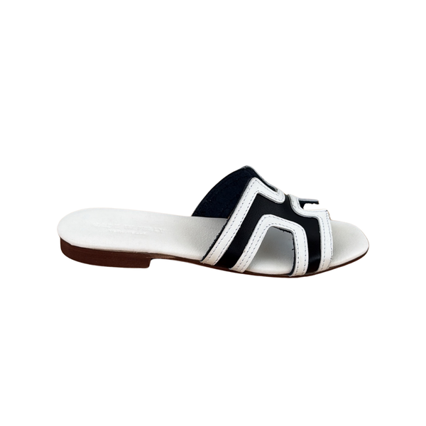 Sandalo H Bicolore - Bianco nero ART 7