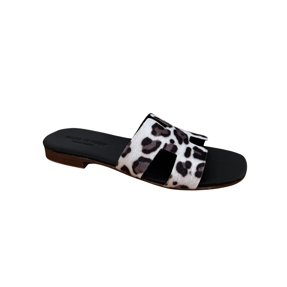 Sandalo H Monocolore - Leopardato Nero ART 3