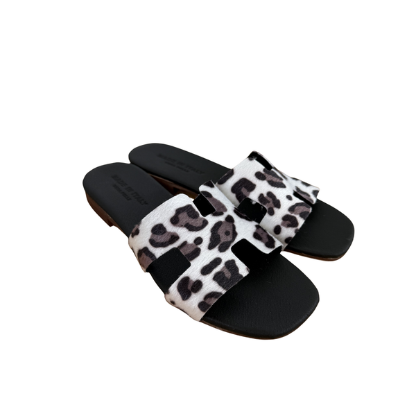 Sandalo H Monocolore - Leopardato Nero ART 3
