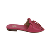 Ciabattina Elegance in Camoscio con Frange - fucsia ART 10