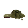 Ciabatta Donna in Camoscio con Frange – VERDE ART 8
