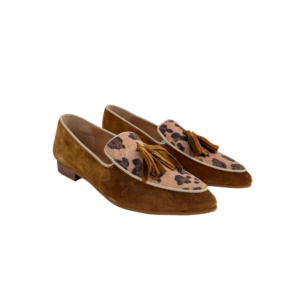 Mocassino in Camoscio  – Leopardato ART 1