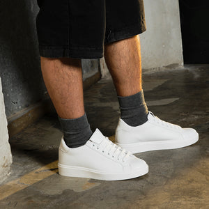 Sneaker in pelle bianca Uomo