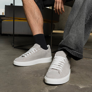 Sneaker in suede grigio chiaro Uomo