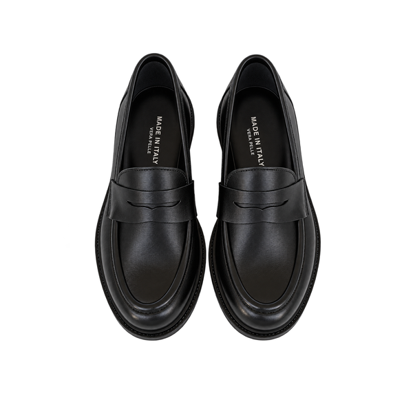 Mocassino donna Nero in Vera Pelle – ART 6000