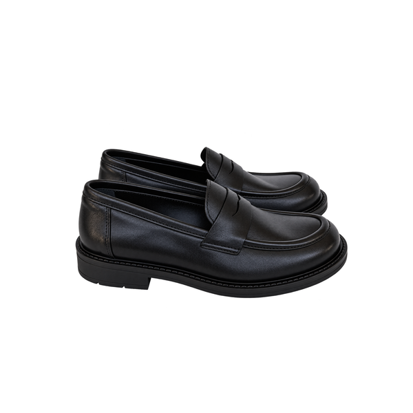 Mocassino donna Nero in Vera Pelle – ART 6000